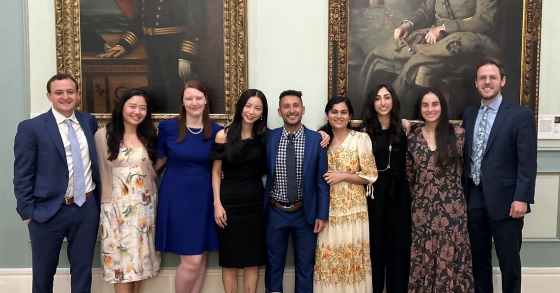 Ophthalmology residents enjoying a conference
